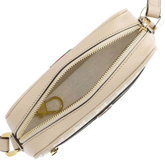 Gucci Shoulder Bag Ophidia GG Supreme Canvas Leather Beige - Picture 2 of 3
